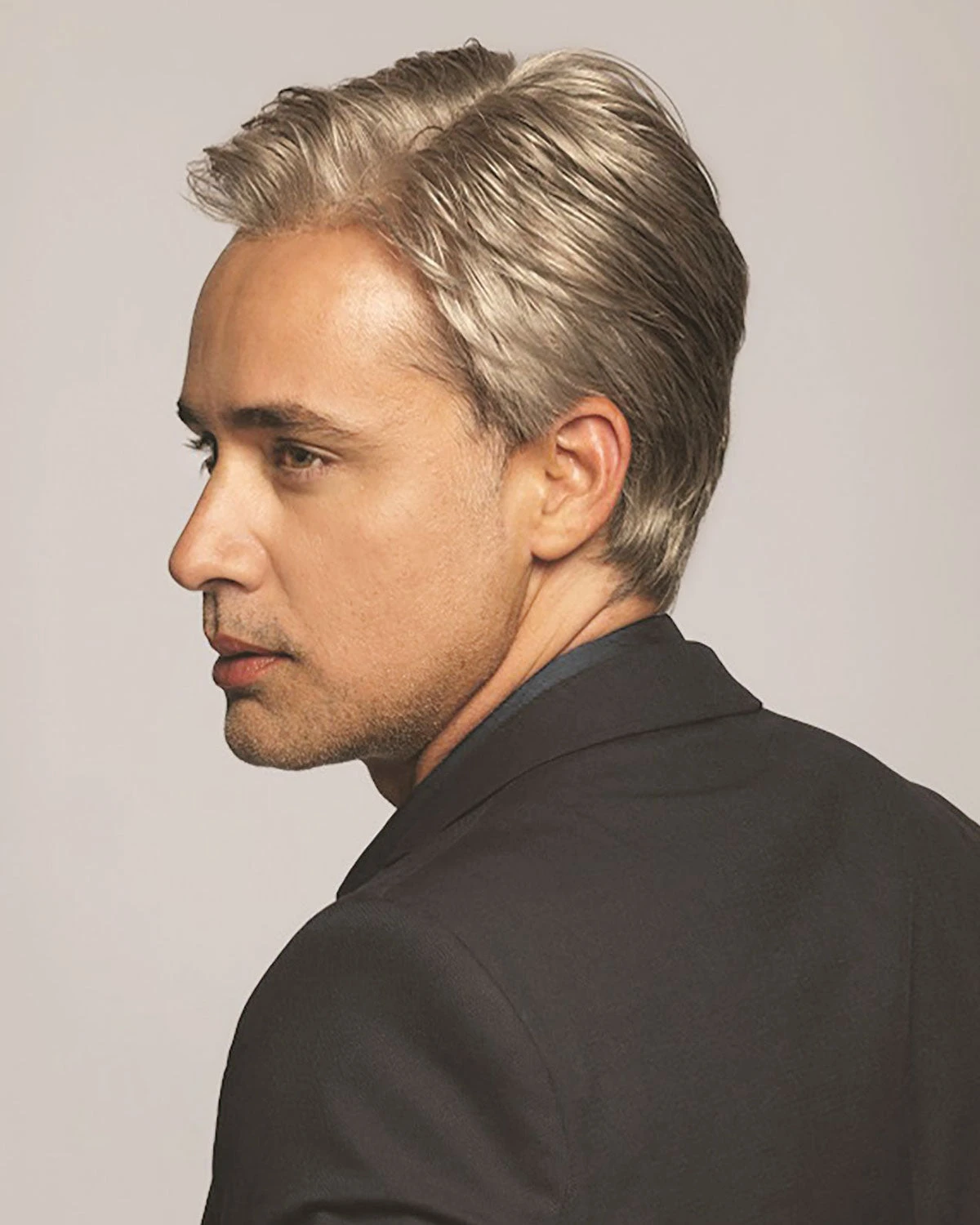 Classic | Average/Large Men's Lace Front & Monofilament Synthetic Wig By HIM - Image 3