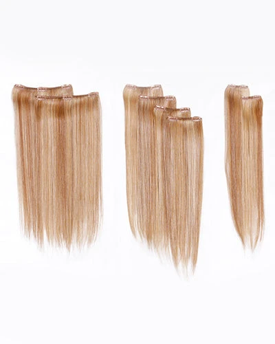 16 Inch Straight Synthetic Clip-in Extension 8pc Kit | By Hairdo - Image 5
