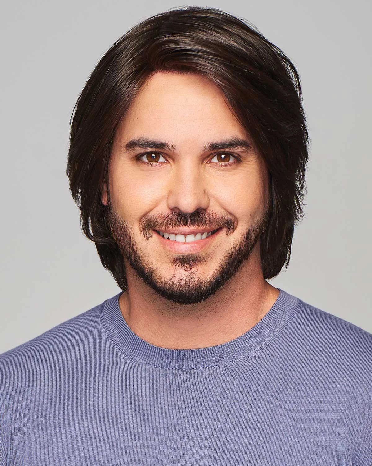 Sharp | Average/Large Men's Lace Front & Monofilament Human Hair Blend Wig By HIM