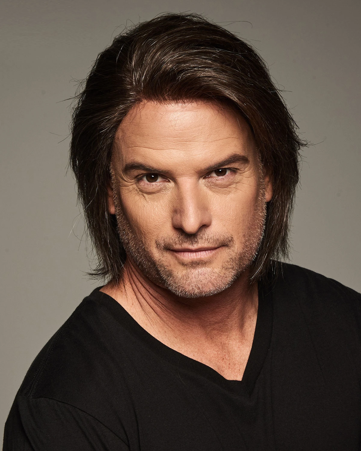 Sharp | Average/Large Men's Lace Front & Monofilament Human Hair Blend Wig By HIM - Image 8