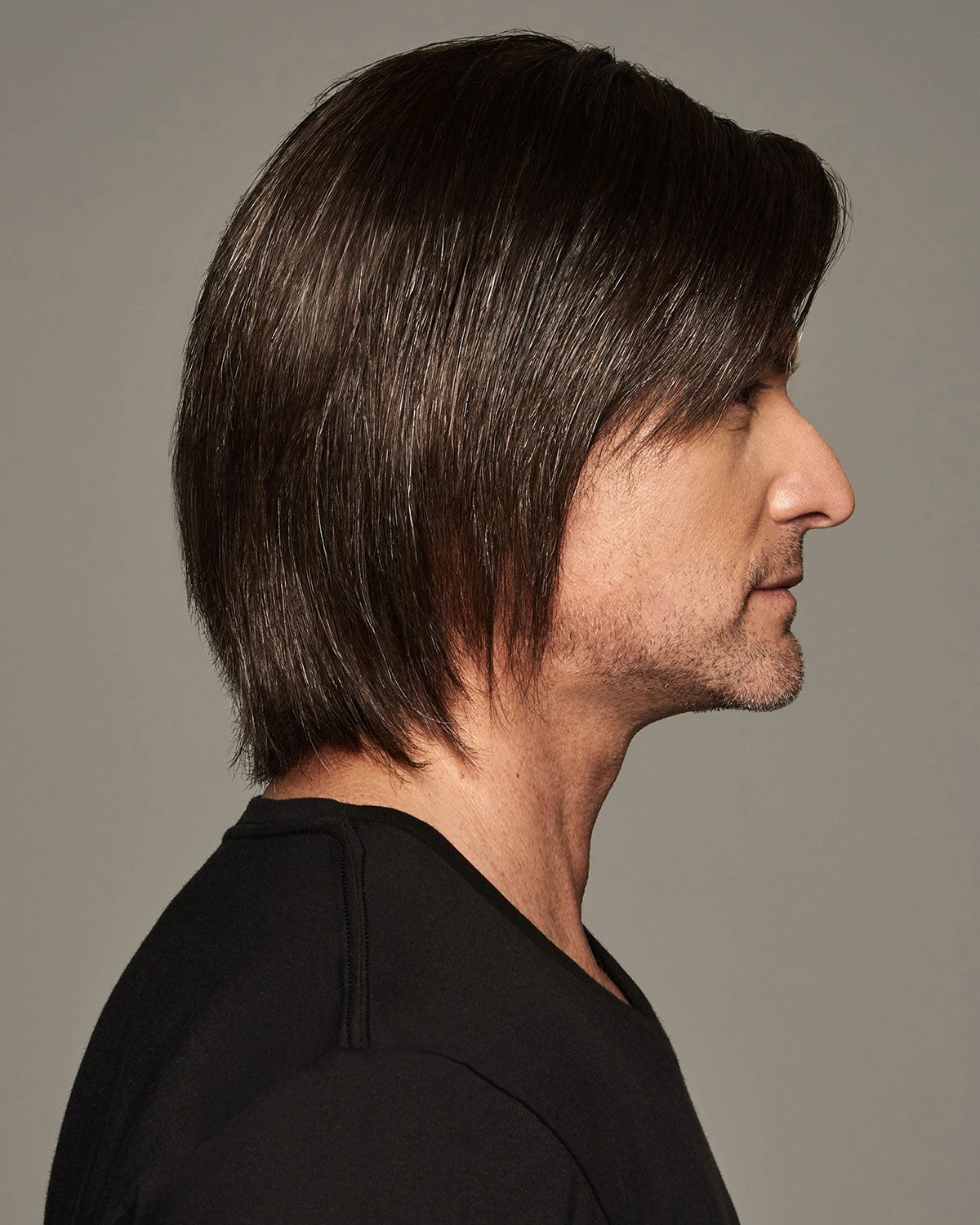 Sharp | Average/Large Men's Lace Front & Monofilament Human Hair Blend Wig By HIM - Image 11