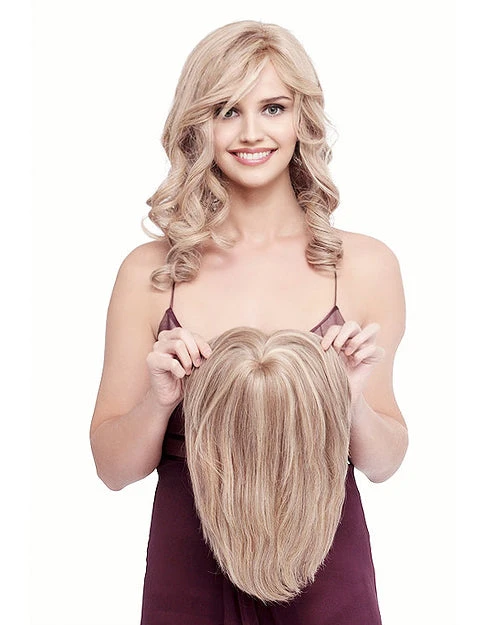 Toppiece 5001 | Half Monofilament Human Hair Wig By Louis Ferre - Image 4