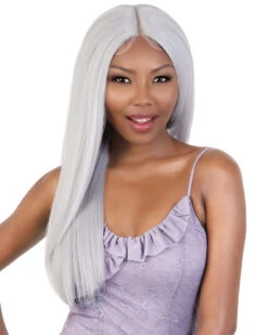 HBL Billie | Lace Front & Lace Part Human Hair Blend Wig By Motown Tress