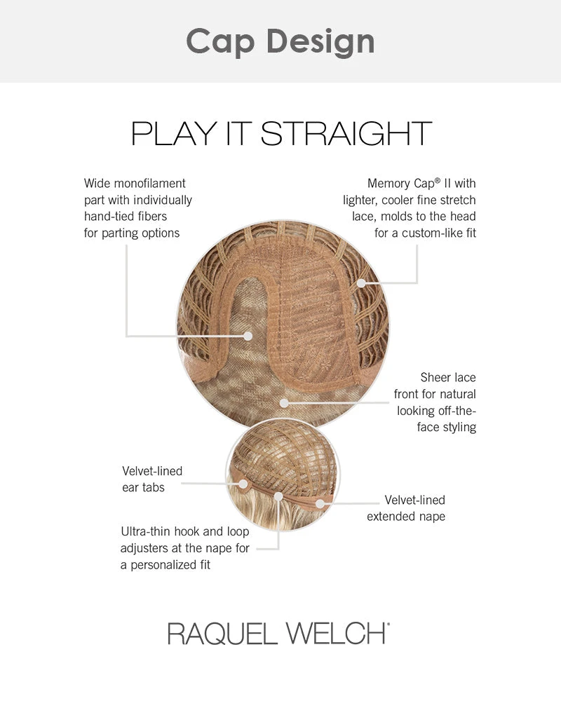 Play It Straight | Lace Front & Monofilament Part Synthetic Wig By Raquel Welch - Image 6