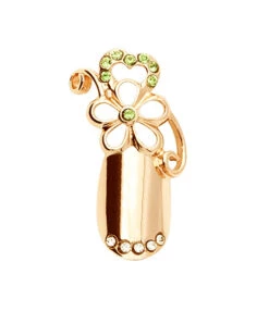 Stephen Nail Jewelry Flower (Medium-Gold)