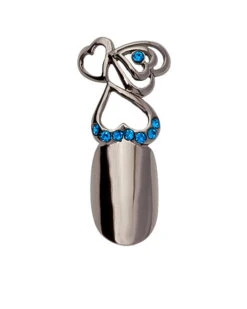 Stephen Nail Jewelry Triple Hearts (Medium-Black)