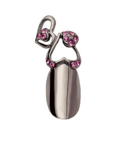 Stephen Nail Jewelry Twin Hearts (Medium-Black)