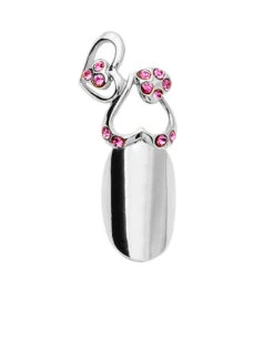 Stephen Nail Jewelry Twin Hearts (Medium-Silver)