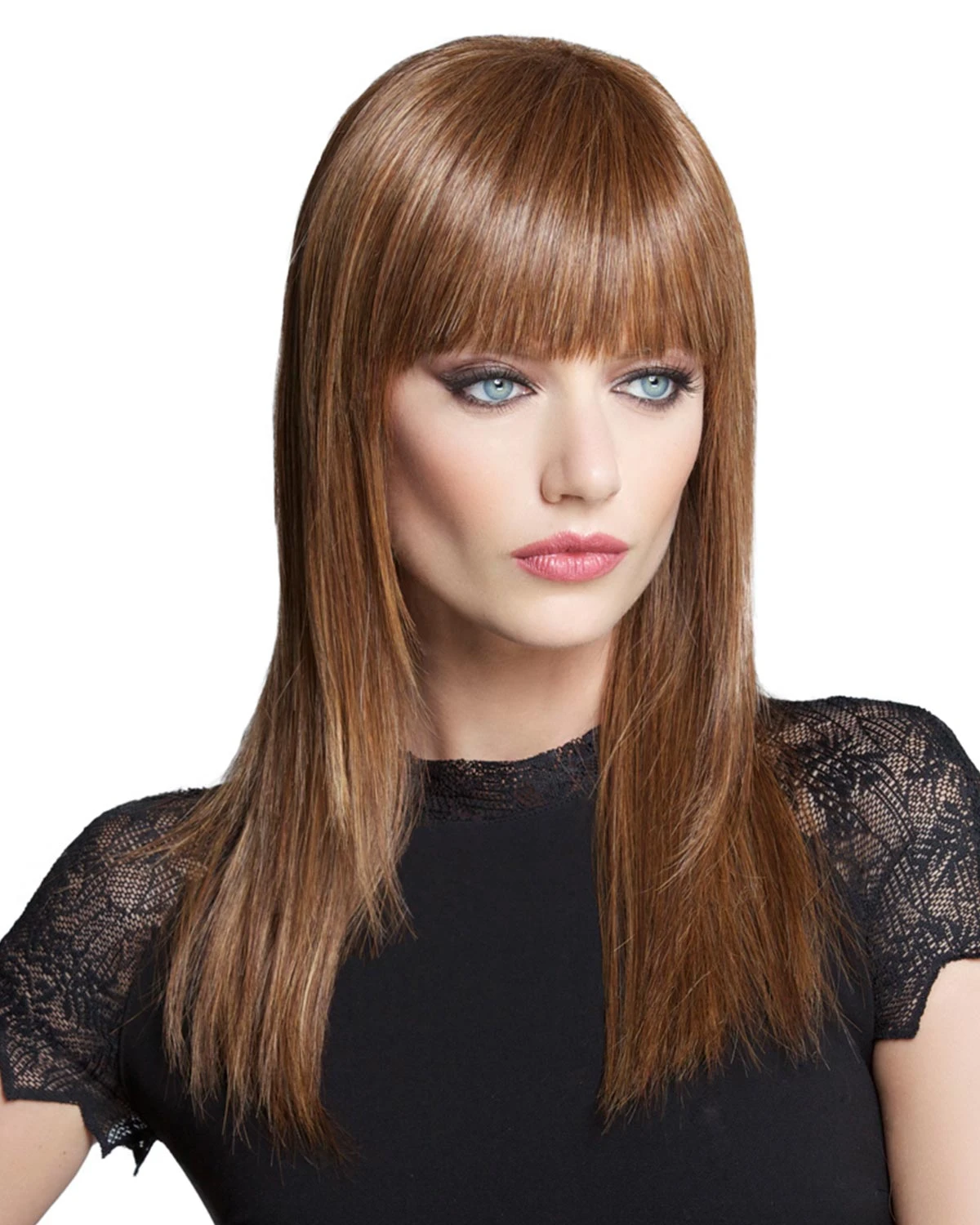 Sleek & Straight | Monofilament Crown Synthetic Wig By TressAllure - Image 3