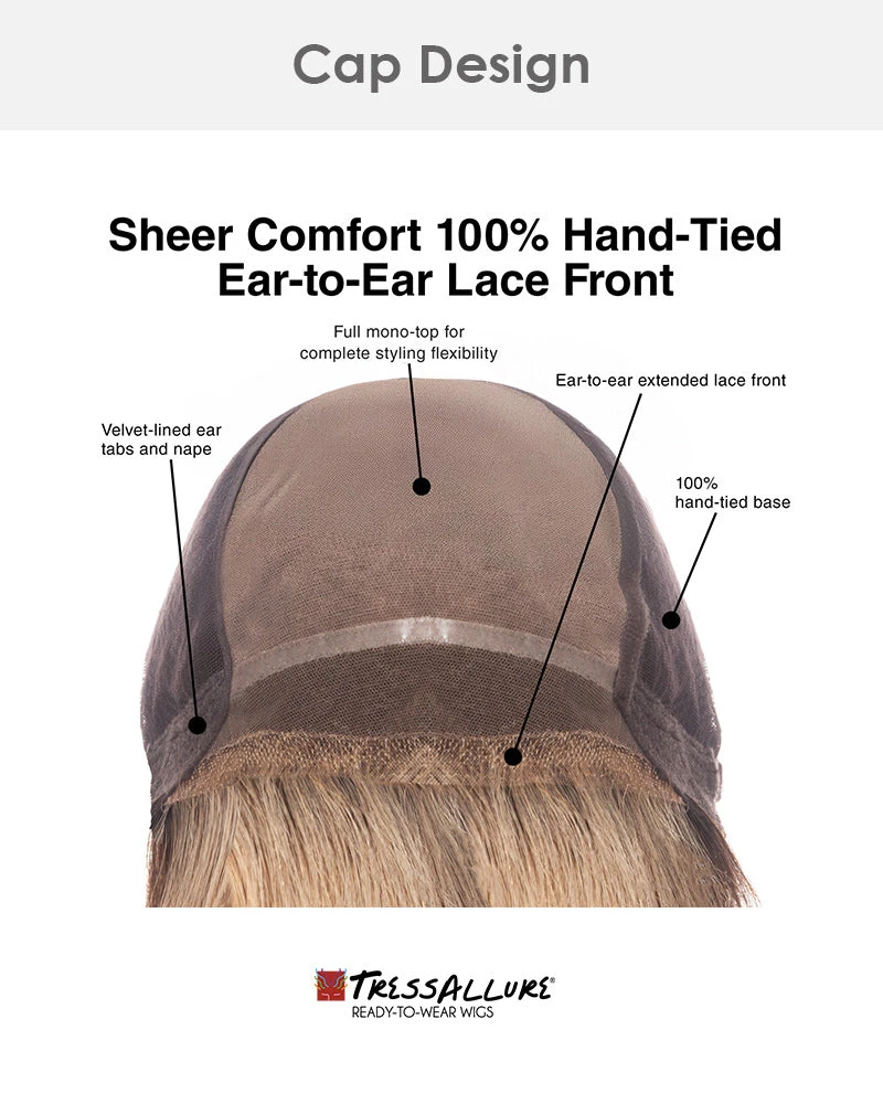 Dynamic | Lace Front & Monofilament Top Human Hair Wig By TressAllure - Image 4