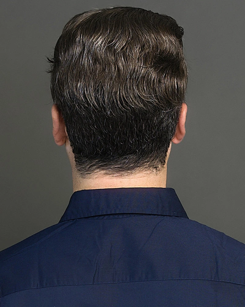 401 | Men's Human Hair Toupee By Wig Pro - Image 3