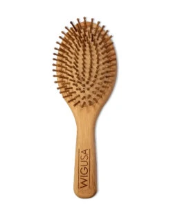 Bamboo Paddle Hair Brush | By Wig Pro